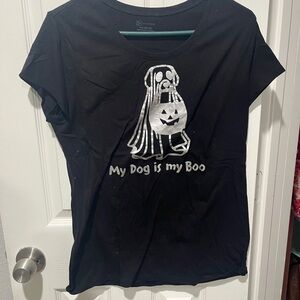 Black Dog Halloween T-Shirt